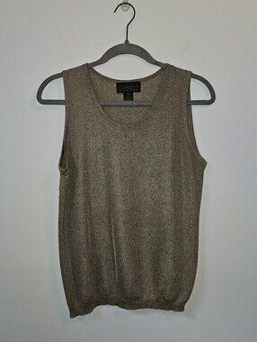 Vintage Classiques Sparkling Gold Tank Top Medium
